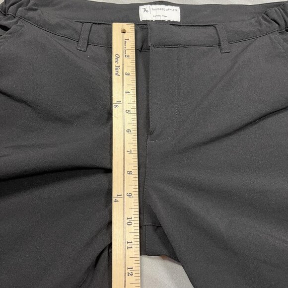 Tailored Athlete Pants Mens Large Black Everyday Jogger Stretch Cuffed Tapered - Picture 8 of 11